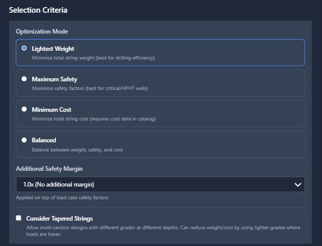 Intelligent Casing Selection