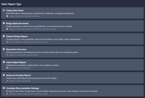 Professional Report Generation